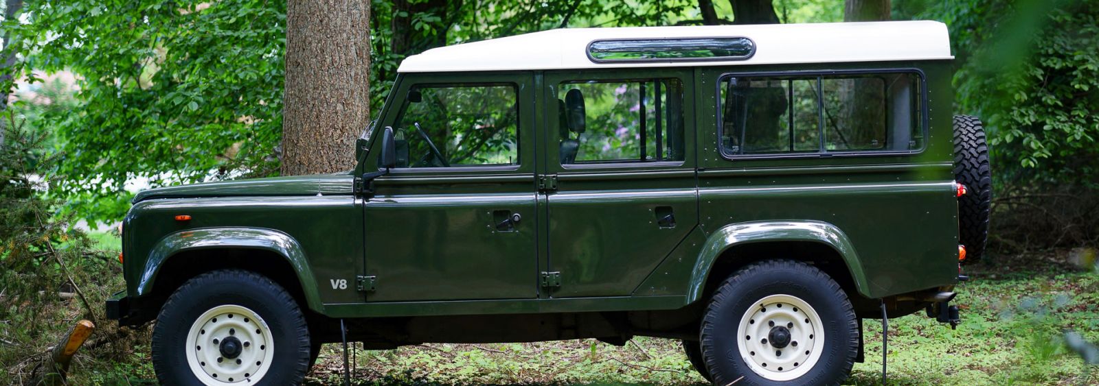 Inspireren bizon tank Land Rover Defender 110 V8 LWB, 1985 - Classicargarage - NL