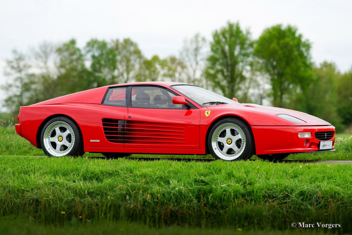 Ferrari f512m желтая