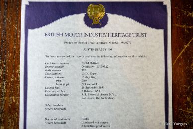 Austin Healey 100/4 BN1, 1953